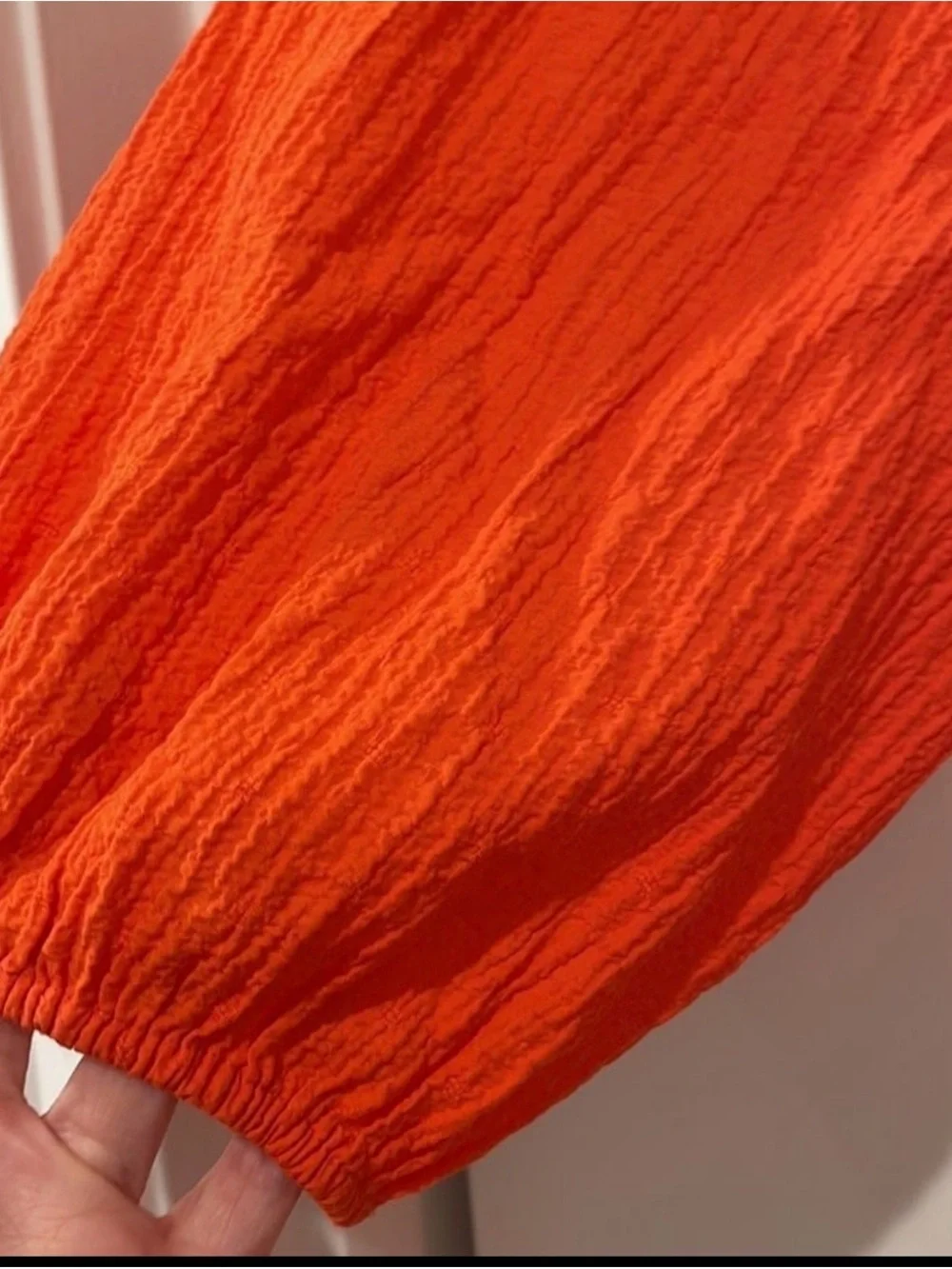 Elizabeth and James Vibrant Orange Mini Dress with belt